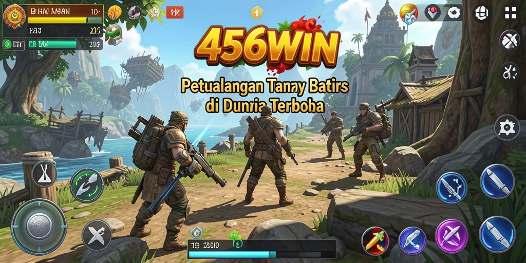 Gameplay Open World 456WIN yang menakjubkan dengan berbagai lingkungan.