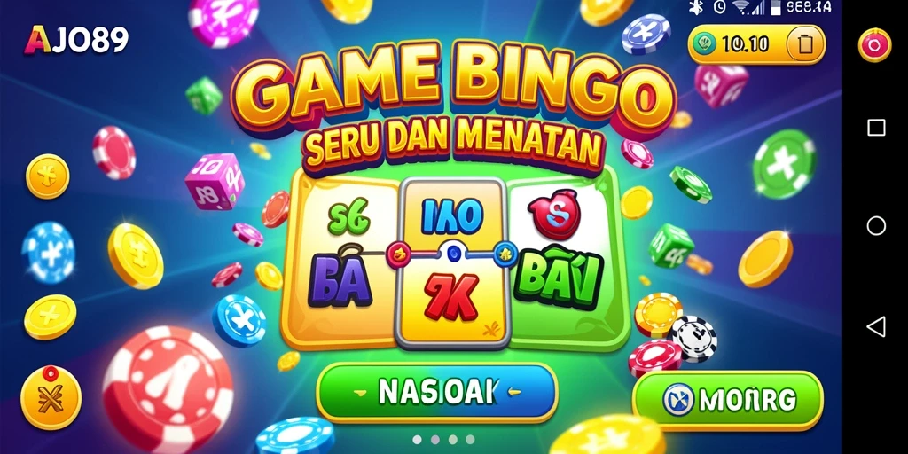 Screenshot AJO89 menunjukkan serunya bermain Bingo dengan teman-teman.