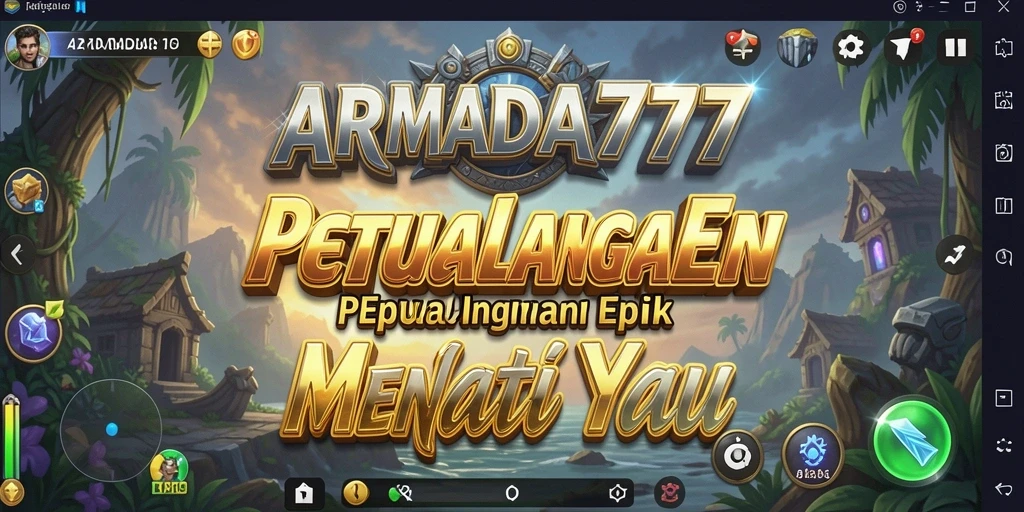 Tangkapan layar gameplay <strong>ARMADA777</strong> menampilkan aksi seru dalam petualangan.