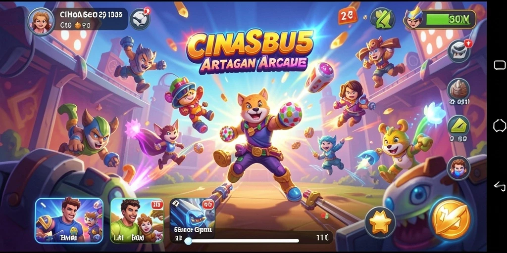 Tangkapan layar CINA365 menampilkan gameplay seru dan penuh warna.
