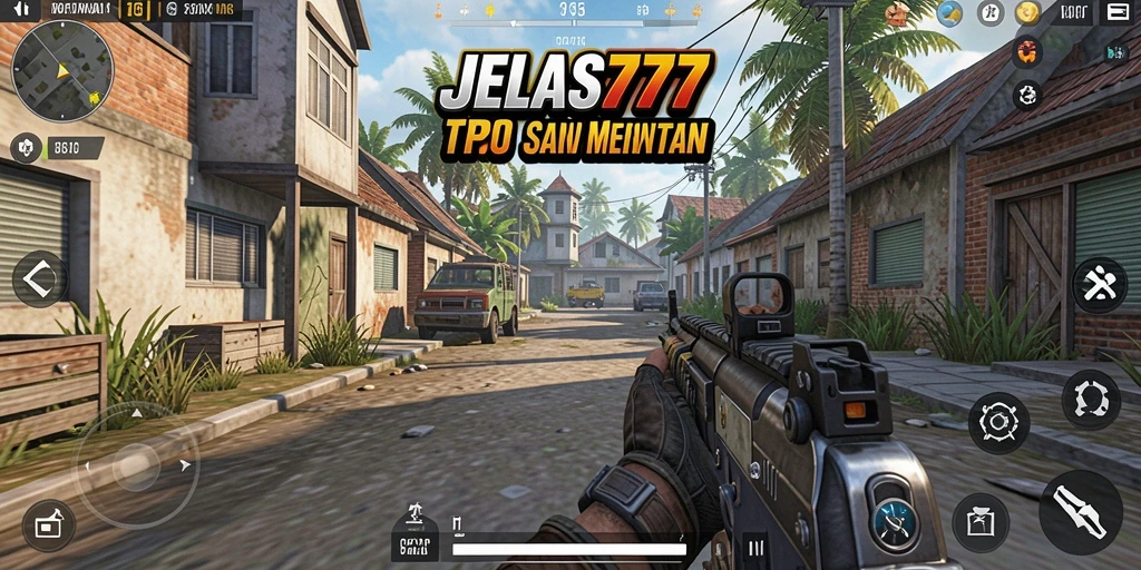 Gameplay seru di JELAS777 dengan pertempuran TPS.