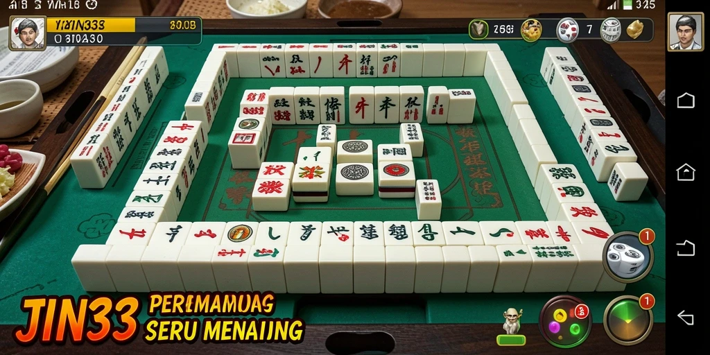 Screenshot gameplay JIN33 yang menunjukkan tantangan Mahjong yang menarik.