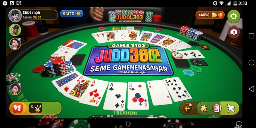 Tampilan gameplay seru dari JUDOL303 saat bermain Gaple.