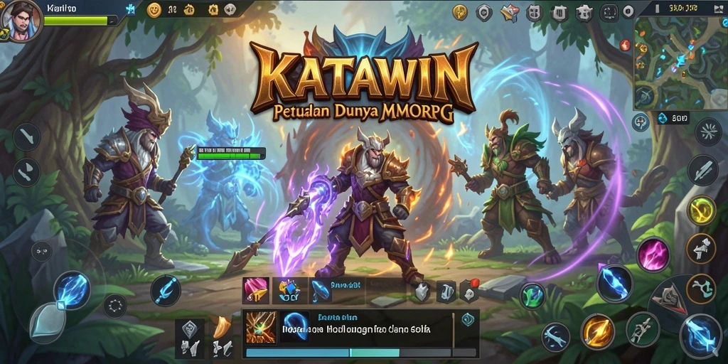 Gameplay seru dalam KATAWIN dengan grafis yang memukau.