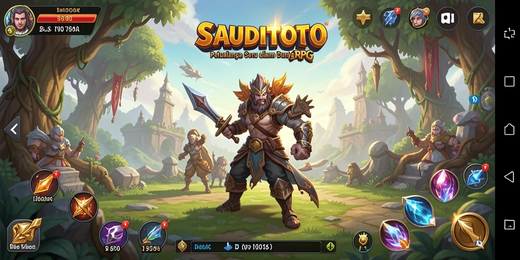 Tampilan gameplay seru di dunia RPG SAUDITOTO.