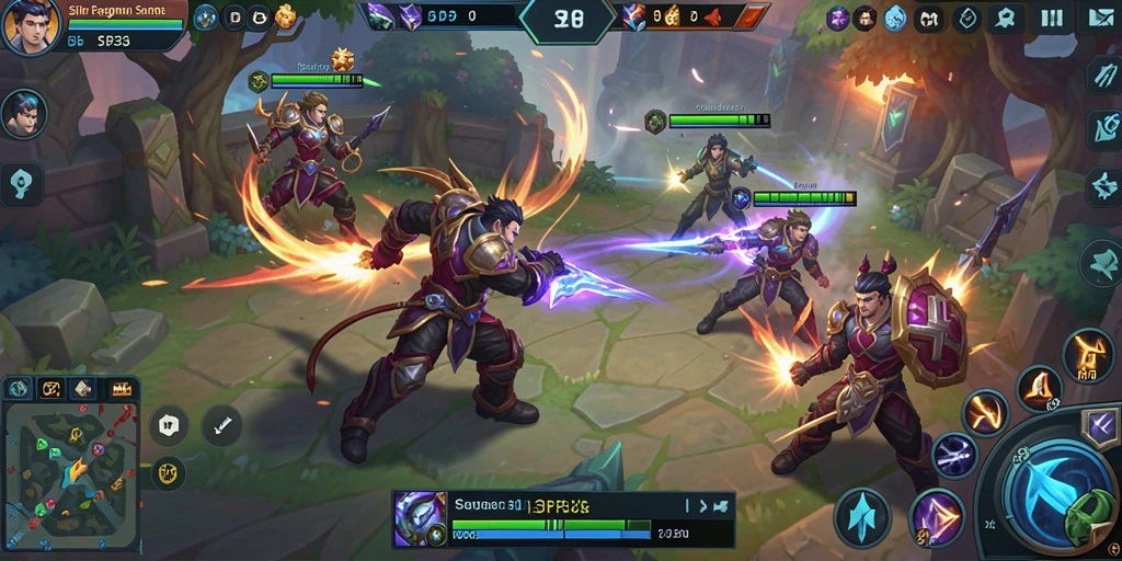 Tampilan menarik dari gameplay MOBA SIP33 dengan aksi yang mendebarkan.