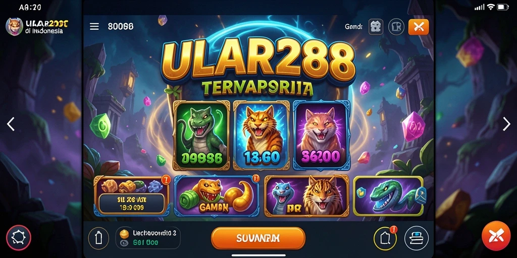 Screenshot gameplay ULAR288 menampilkan keseruan permainan slot yang menarik.